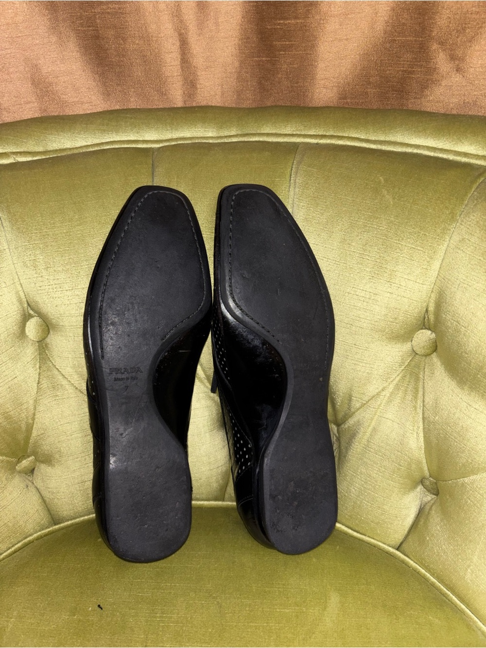 Mens black prada Loafer shoes size 7 - Picture 5 of 9